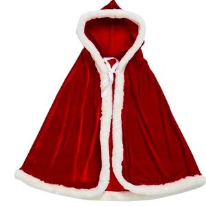 Women’s velvet Santa robe/cape